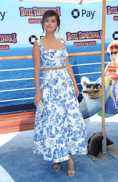 stock image Selena Gomez at the World premiere of 'Hotel Transylvania 3: Summer Vacation' held at the Regency Village Theatre in Westwood, USA on June 30, 2018.