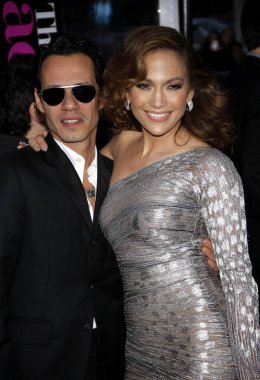 Jennifer Lopez ve Marc Anthony, 21 Nisan 2010 'da ABD' nin Westwood kentindeki Regency Village Theatre 'da düzenlenen' Yedekleme Planı 'nın Los Angeles galasında.