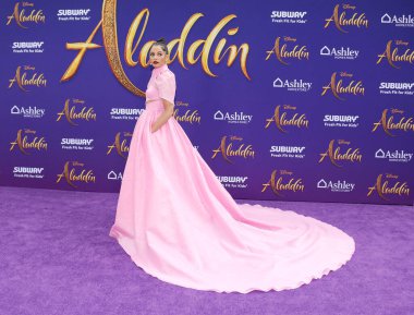 Naomi Scott, 21 Mayıs 2019'da Abd'nin Hollywood'daki El Capitan Tiyatrosu'nda düzenlenen 'Aladdin'in Los Angeles galasında.