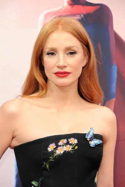Jessica Chastain Los Angeles Premiere Flash Held Ovation Hollywood Usa — Stock Photo, Image