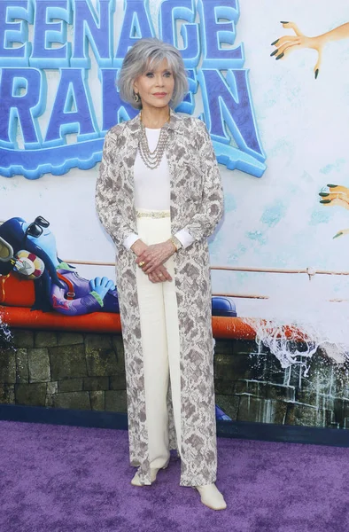 Jane Fonda Estreno Los Ángeles Ruby Gillman Teenage Kraken Celebrado — Foto de Stock