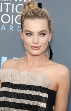 Margot Robbie, 23 yıllık Critics'Choice Awards Santa Monica, ABD Barker hangarda 11 Ocak 2018 düzenlenen.