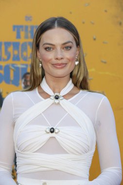 Margot Robbie, 2 Ağustos 2021 'de ABD' nin Westwood kentindeki Regency Village Theatre 'da düzenlenen' İntihar Ekibi 'nin Los Angeles galasında.