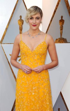4 Mart 2018 Hollywood, ABD Dolby tiyatroda Greta Gerwig 90 yıllık Akademi Ödülleri'nde düzenlenen.