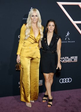 Aly Raisman ve Lindsey Vonn, 11 Kasım 2019 'da Westwood, Usa' daki Regency Village Theater 'da düzenlenen' Charlie 'nin Melekleri' nin Los Angeles galasında.