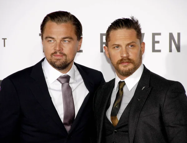 Hollywood Leonardo Dicaprio Und Tom Hardy Bei Der Premiere Von — Stockfoto