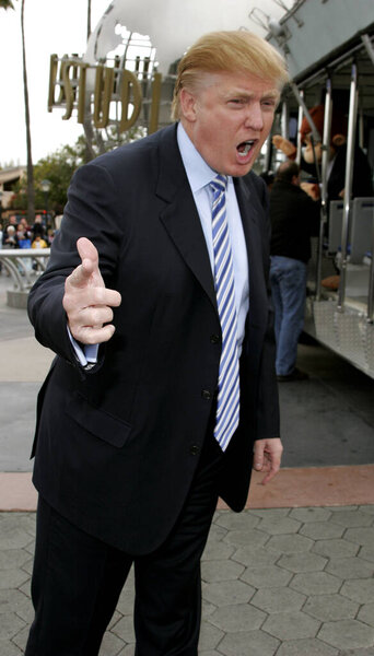 Donald Trump at the sixth season casting call search for The Apprentice held in the Universal Studios Hollywood, California on March 10, 2006.