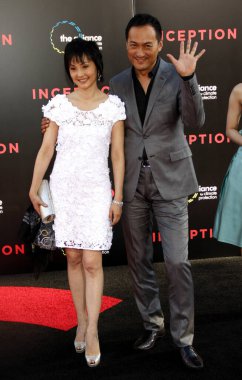  Kaho Minami ve Ken Watanabe, 13 Temmuz 2010 'da ABD' nin Hollywood kentindeki Grauman 's Chinese Theatre' da düzenlenen Los Angeles Inception galasında.