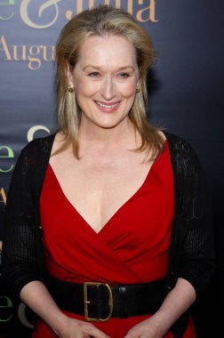 Meryl Streep, 26 Temmuz 2009 'da ABD' nin Westwood kentindeki Mann Village Tiyatrosu 'nda düzenlenen' Julie ve Julia 'nın Los Angeles galasında.