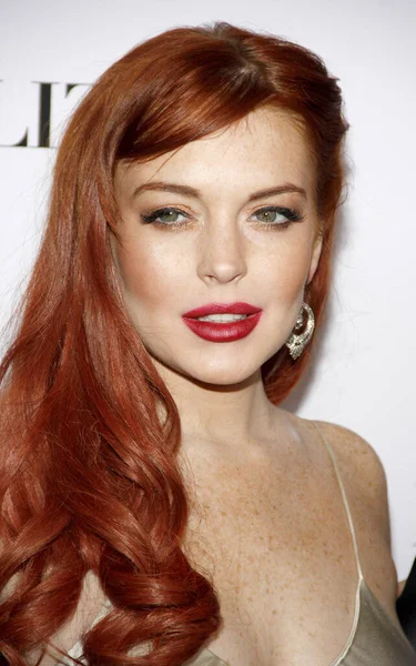 Lindsay Lohan Los Angeles Premiere Liz Dick Held Beverly Hills — Foto de Stock