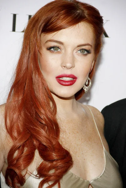 Lindsay Lohan Los Angeles Premiere Liz Dick Held Beverly Hills — Fotografia de Stock