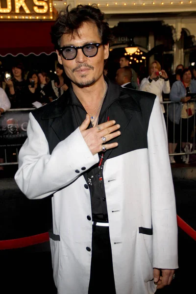 Johnny Depp Los Angeles Premiär Pirates Caribbean Stranger Tides Som — Stockfoto