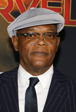 Samuel L. Jackson, 4 Mart 2019 'da ABD' nin Hollywood kentindeki El Capitan Tiyatrosu 'nda düzenlenen Kaptan Marvel' in dünya prömiyerinde..