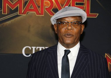 Samuel L. Jackson, 4 Mart 2019 'da ABD' nin Hollywood kentindeki El Capitan Tiyatrosu 'nda düzenlenen Kaptan Marvel' in dünya prömiyerinde..