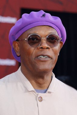 Samuel L. Jackson, 26 Haziran 2019 'da ABD' nin Hollywood kentindeki TCL Çin Tiyatrosu 'nda düzenlenen Spider-Man Far From Home' un dünya prömiyerinde.