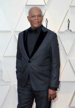 24 Şubat 2019 Hollywood ve Highland Los Angeles, ABD Samuel L. Jackson 91 yıllık Akademi Ödülleri'nde düzenlenen.