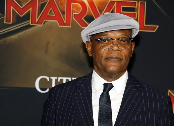 Samuel L. Jackson, 4 Mart 2019 'da ABD' nin Hollywood kentindeki El Capitan Tiyatrosu 'nda düzenlenen Kaptan Marvel' in dünya prömiyerinde..