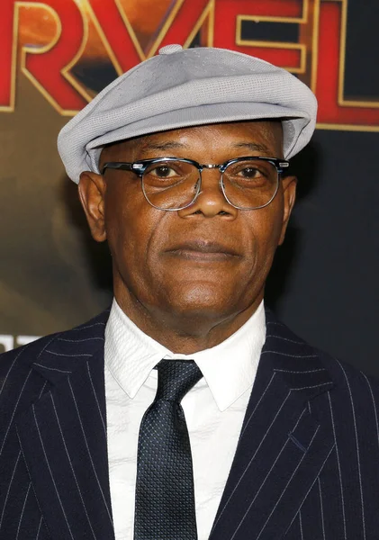 Samuel L. Jackson, 4 Mart 2019 'da ABD' nin Hollywood kentindeki El Capitan Tiyatrosu 'nda düzenlenen Kaptan Marvel' in dünya prömiyerinde..