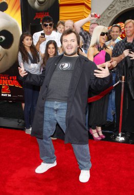 Jack Black, 22 Mayıs 2011 'de ABD' nin Hollywood şehrindeki Grauman 'ın Çin Tiyatrosu' nda düzenlenen 'Kung Fu Panda 2' nin Los Angeles galasında.