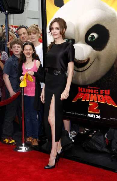 stock image Angelina Jolie at the Los Angeles premiere of 'Kung Fu Panda 2' held at the Grauman's Chinese Theater in Hollywood, USA on May 22, 2011.