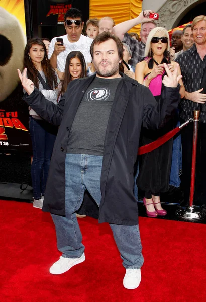 Jack Black Los Angeles Première Van Kung Panda Het Grauman — Stockfoto