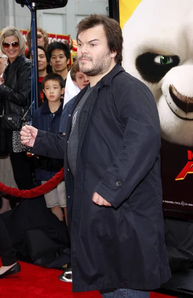 Jack Black Los Angeles Première Van Kung Panda Het Grauman — Stockfoto