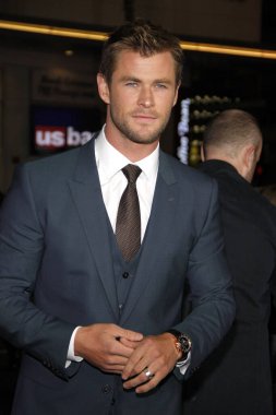 Chris Hemsworth, 8 Ocak 2015 tarihinde Hollywood, ABD 'deki TCL Çin Tiyatrosu' nda düzenlenen 'Blackhat' in dünya prömiyerinde.