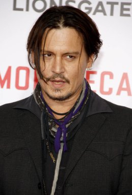 Johnny Depp, 21 Ocak 2015 tarihinde Hollywood, ABD 'deki TCL Çin Tiyatrosu' nda düzenlenen 'Mortdecai' nin dünya prömiyerinde.