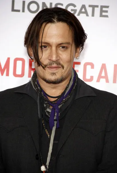 Johnny Depp World Premiere Mortdecai Diadakan Tcl Chinese Theater Hollywood — Stok Foto