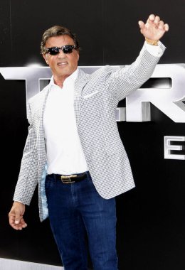 Sylvester Stallone, 28 Haziran 2015 'te ABD' nin Hollywood şehrindeki Dolby Tiyatrosu 'nda düzenlenen Terminatör Genisys' in Los Angeles galasında.  