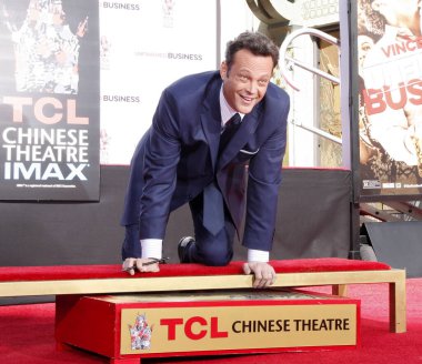 Vince Vaughn, Los Angeles 'taki TCL Çin Thetare' de düzenlenen Vince Vaughn El Ayak İzleri 'ne katılıyor. 4 Mart 2015.  