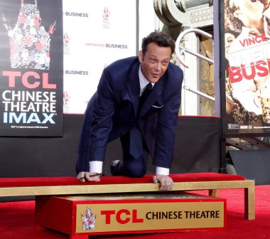 Vince Vaughn, Los Angeles 'taki TCL Çin Thetare' de düzenlenen Vince Vaughn El Ayak İzleri 'ne katılıyor. 4 Mart 2015.  