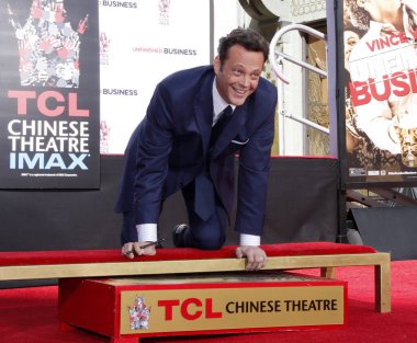 Vince Vaughn, Los Angeles 'taki TCL Çin Thetare' de düzenlenen Vince Vaughn El Ayak İzleri 'ne katılıyor. 4 Mart 2015. 