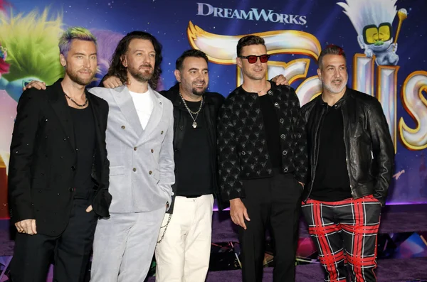 Chris Kirkpatrick, Justin Timberlake, Joey Fatone, Lance Bass ve JC Chasez, 15 Kasım 2023 'te Hollywood, ABD' deki TCL Çin Tiyatrosu 'nda düzenlenen Los Angeles' taki 'Troll Band Together' prömiyerinde.