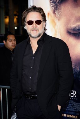 Russell Crowe, 16 Nisan 2015 Perşembe günü Los Angeles 'taki TCL Çin Tiyatrosu IMAX' te düzenlenen 'Su Kahini' nin Los Angeles galasında. 