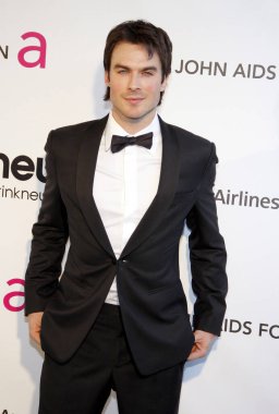 Ian Somerhalder, 21. Geleneksel Elton John AIDS Vakfı Akademisi Ödül Töreni 'nde Los Angeles Pasifik Tasarım Merkezi, 240213' te düzenlendi..  