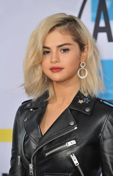 Selena Gomez 2017 American Music Awards Held Microsoft Theater Los — Foto Stock