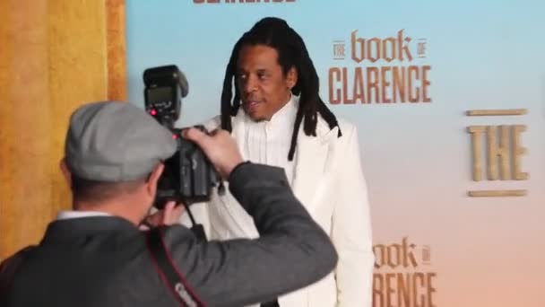 Jay Premiéře Los Angeles Book Clarence Která Konala Ledna 2024 — Stock video