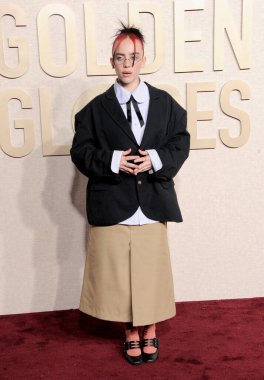 Billie Eilish, Beverly Hills, ABD 'deki Beverly Hilton Oteli' nde 7 Ocak 2024 'te düzenlenen 81..