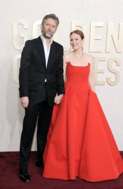 Julianne Moore ve Bart Freundlich, 7 Ocak 2024 'te Beverly Hills, ABD' deki Beverly Hilton Oteli 'nde düzenlenen 81..