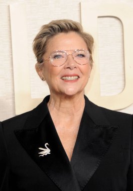 Annette Bening, 7 Ocak 2024 'te Beverly Hills, ABD' deki Beverly Hilton Oteli 'nde düzenlenen 81..