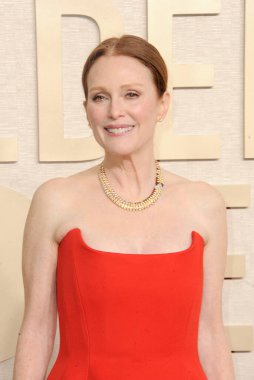 Julianne Moore, Beverly Hills, ABD 'deki Beverly Hilton Oteli' nde 7 Ocak 2024 'te düzenlenen 81..