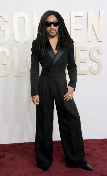Lenny Kravitz Gali Golden Globe Awards Która Odbyła Się Beverly — Zdjęcie stockowe