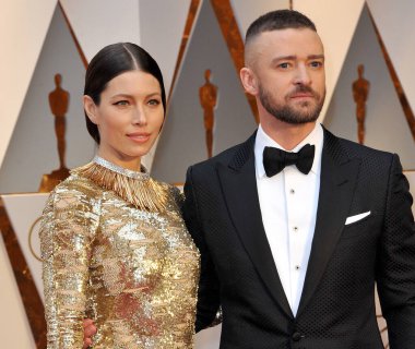 Hollywood ve Highland Center Hollywood, ABD Jessica Biel ve Justin Timberlake 89 yıllık Akademi Ödülleri 26 Şubat 2017 düzenlenen.
