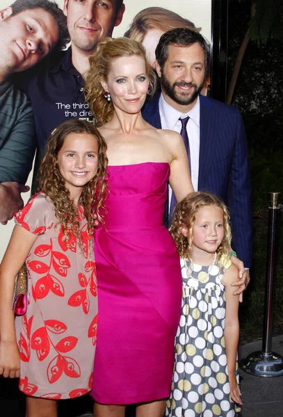 Leslie Mann ve Judd Apatow, 20 Temmuz 2009 'da ABD' nin Hollywood kentindeki ArcLight Sinemasında düzenlenen 'Funny People' ın Los Angeles galasında.
