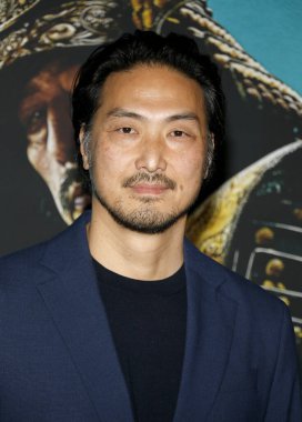 Takehiro Hira, 13 Şubat 2024 'te ABD' nin Los Angeles şehrindeki Akademi Film Müzesi 'nde düzenlenen FX' in Shogun galasında.