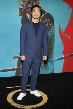 Takehiro Hira, 13 Şubat 2024 'te ABD' nin Los Angeles şehrindeki Akademi Film Müzesi 'nde düzenlenen FX' in Shogun galasında.