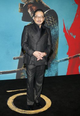 Hiroyuki Sanada, 13 Şubat 2024 'te ABD' nin Los Angeles kentindeki Akademi Sinema Müzesi 'nde düzenlenen FX' in Shogun galasında.