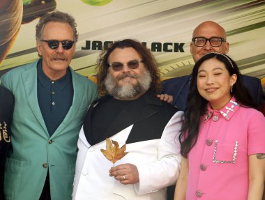 Bryan Cranston, Awkwafina ve Jack Black, 3 Mart 2024 'te ABD' nin Los Angeles şehrindeki Grove 'da düzenlenen Kung Fu Panda 4' ün dünya prömiyerinde.