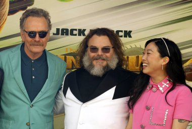 Bryan Cranston, Awkwafina ve Jack Black, 3 Mart 2024 'te ABD' nin Los Angeles şehrindeki Grove 'da düzenlenen Kung Fu Panda 4' ün dünya prömiyerinde.
